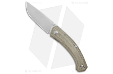 Image of GiantMouse Vox/Anso ACE Iona V2 Folding Knife, 3.00in, CPM MagnaCut, Drop Point Blade, Micarta, Green Handle, Green/Gray, 7.50 inch, BHQ-180288