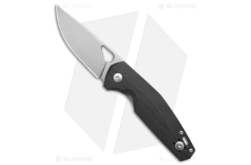 Image of GiantMouse Vox/Anso ACE Nimbus V3 Folding Knife, 3.00in, CPM MagnaCut, Drop Point Blade, Micarta, Black Handle, Black/Gray, 7.25 inch, BHQ-187016