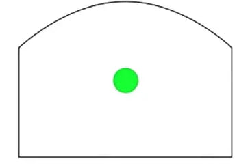 Image of Gideon Optics Granite MOS Competition 1x 28.33x22.5mm Reflex Red Dot Sight, 8 MOA Green Dot Reticle, Black, GTMOS-CO-GN