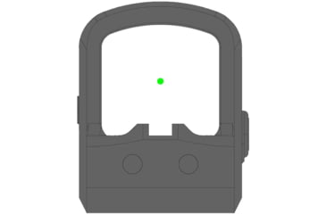 Image of Gideon Optics Pebble Reflex Red Dot Sight, 1x14.8x15.2mm, Green Beam, 3 MOA Dot, Black, PB10GN