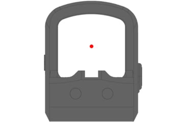 Image of Gideon Optics Pebble Reflex Red Dot Sight, 1x14.8x15.2mm, Red Beam, 3 MOA Dot, Black, PB10RD