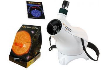 Image of 3-PC Sky Mysteries Kids Gift Package - Celestron ExploraScope 80mm Special Telescope 21030, Celestron Sky Maps 93722, Solarscope 04P101