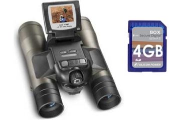 Image of 2-PC Digital Camera Binoculars Corporate Gift Package - Barska Point N' View 8x32mm 4.0MP Digital Camera Binoculars AH10952, Silicon Power Secure Digital 80X (Hi-Speed) 4GB Memory Card SP004GBSDC080V10