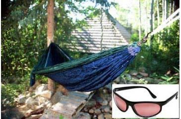 Image of 2-PC Backyard Vacation Kit Gift Package - Hanging Hamacha Hammock and Serengeti Summit Sunglasses 5603