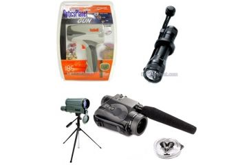 Image of 4-PC Ultimate Neighborhood Watch Gift Package - Bushnell Night Vision Scope w/ Audio Boom Microphone 260300 , Bushnell 16-32x50mm Scope 788332, Bushnell Speedster II 101900, Streamlight NF-2
