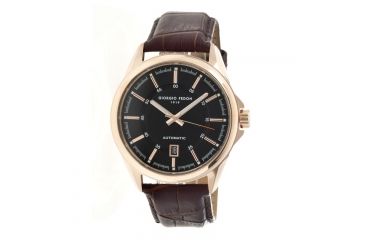 Image of Giorgio Fedon 1919 Fedonmatic VI Mens Watch, Black Dial, Brown Leather Band GIOGFBH003