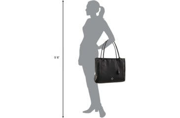 Image of Girls With Guns Cosmic Tote, Lockable Concealed Carry, Black, 15.3 in x 12.5 in x 7 in, 8231