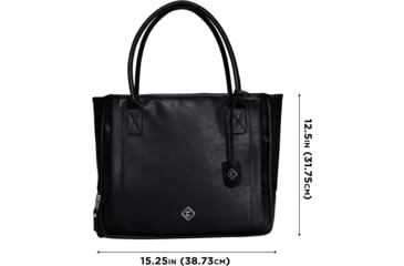 Image of Girls With Guns Cosmic Tote, Lockable Concealed Carry, Black, 15.3 in x 12.5 in x 7 in, 8231