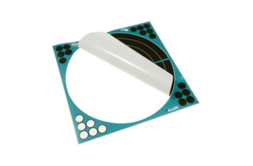 Image of Girls With Guns Gwg Splash Self-Adhesive Paper Bullseye Target, Teal/Black, 12X12, 15279