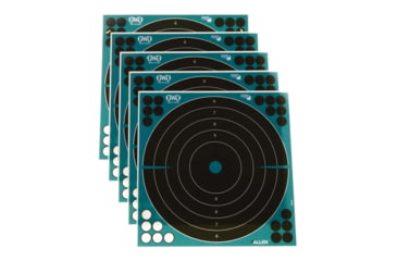 Image of Girls With Guns Gwg Splash Self-Adhesive Paper Bullseye Target, Teal/Black, 12X12, 15279