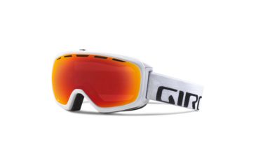 Image of Giro Basis Goggle-White Wordmark-Amber Scarlet