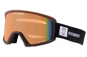 Image of Giro Blok Goggles-Descendents Black/Dark Roast Brown-Persimmon Blaze