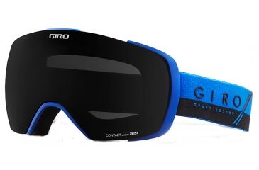 Image of Giro Contact Goggle-Blue/Black Slash-Black Limo/Yellow Boost