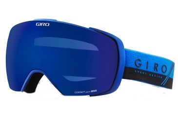 Image of Giro Contact Goggle-Blue/Black Slash-Gray Cobalt/Persimmon Boost