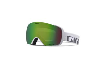 Image of Giro Contact Goggle, White Wordmark/Vivid Emerald, Large, 7082475