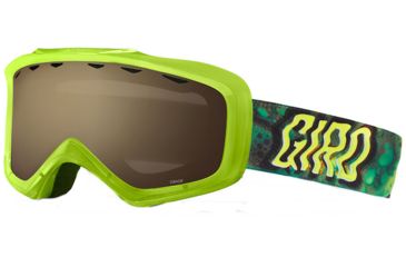 Image of Giro Grade Goggle - Kid's-Lime Secret Ooze-Amber Rose