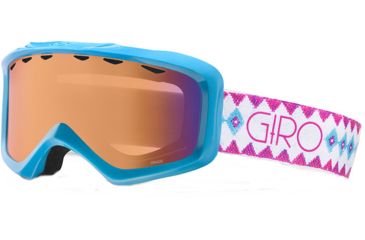 Image of Giro Grade Goggle - Kid's-White/Aqua Beaded-Persimmon Boost
