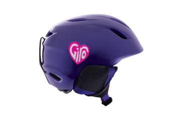 Image of Giro Launch Snow Helmet - Kid's-Purple Sweethearts-M/L