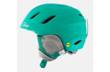 Image of Giro Nine Jr. MIPS Snow Helmet-Matte Turquoise Bubblegum-Medium