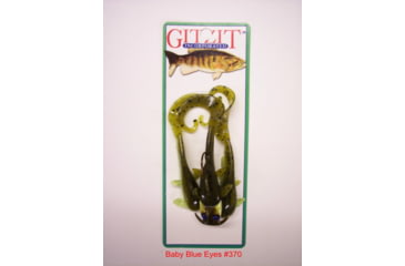 Image of Gitzit Baby Blue Eyes Swimbaits, 1, 3in, Chartreuse/Brown, 83370
