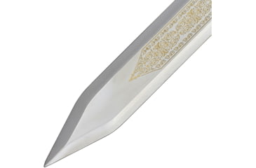 Image of Gladius Gladiator Sword w/ Blade Etching, 31.5in Overall, 23in Unsharpened Stainless Blade, White Wood/Metal Handle, 200