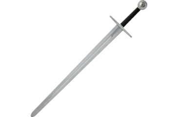 Image of Gladius Hattin Crusader Style Sword, 29.25 unsharpened carbon steel blade, Satin finish metal alloy handle, 3514V