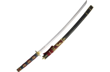 Image of Gladius Minamoto Katana, 29 carbon steel blade, Black wood handle, 112