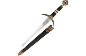 Image of Gladius Robin Dagger Decorated, 11 unsharpened stainless blade, Aged brass finish metal alloy handle, 524