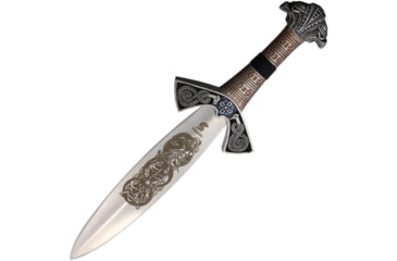 Image of Gladius Viking Dagger, 13.5in Overall, 8in Satin Unsharpened Stainless Dagger Blade, Gray Metal Alloy Handle, 506