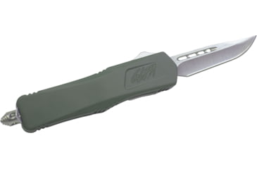 Image of GLFA Smooth Spring Assisted OTF Knife, Smooth Blade, Charcoal Green, 7", GL-KSM-SMT CHG