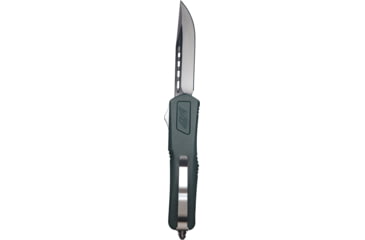 Image of GLFA Smooth Spring Assisted OTF Knife, Smooth Blade, Charcoal Green, 8", GL-KMD-SMT CHG