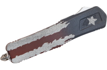 Image of GLFA Smooth Spring Assisted OTF Knife, Smooth Blade, Red White and Blue, 8", GL-KMD-SMT F-AMF