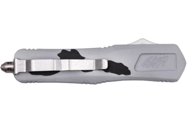 Image of GLFA Smooth Spring Assisted OTF Knife, Smooth Blade, White and Black, 8", GL-KMD-SMT P-SNO