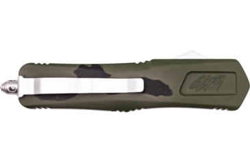 Image of GLFA Spring Assisted OTF Knife, Serrated Blade, Green and Black, 8", GL-KMD-SRT P-GRN