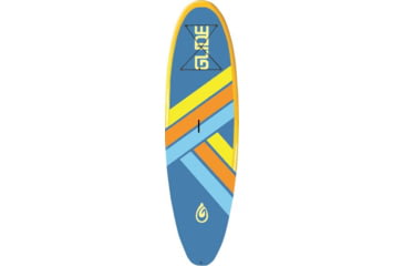 Image of Glide Retro Inflatable Paddle Board, Blue/Yellow, 10ft 6 X 33in X 6in, o2-RET-BL