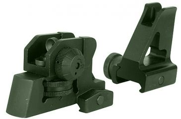 Image of Global Military Gear A2 Style Sights, AR15/M4, Set, OD Green, GM-FRS1-OD