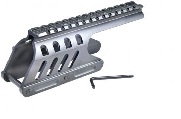 Image of Global Military Gear Remington 870 Dual Weaver/Picatiny Saddle Mount w/Shot-Shell Carrier GM-RPSM