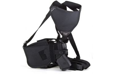 Image of Global Military Gear Shoulder Tactical Holster w/ Double Mag Pouch, Tan Camo - Full Size Autos