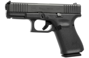 Image of Glock 19 Gen5 Pistol, 9mm Luger, 4.02in barrel, polymer frame, integrated polymer grip, recoil operated semi-automatic, fixed night sights, 15 round magazine, G19 Gen5-FRRMPG