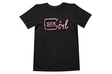 Image of Glock AA46002 Short Sleeve Glock Girl T-Shirt Black Medium Cotton