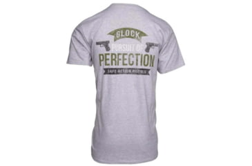 Image of Glock AA75121 Pursuit Of Perfection Gray 2XL Short Sleeve