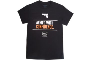 Image of GLOCK AP95045 ARMED WITH CONFIDENCE TSHIRT BLK 3XL