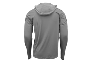 Image of Glock Hooded Performance Long Sleeve Shirt Med Grey