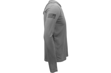 Image of Glock Hooded Performance Long Sleeve Shirt Med Grey