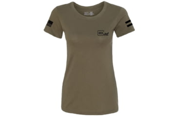Image of Glock Ladies glock Girl Flag Tee Short Sleeve Lg Mil Grn