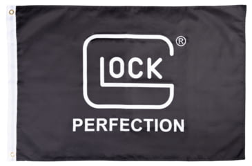 Image of Glock Perfection Flag, 3X2, Polyester Material, Black and White