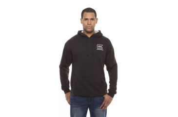 Image of Glock Hoodie w/Imprint - Mens, Black/White, Small, AA12001