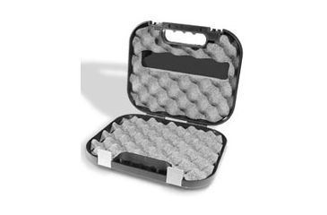 Image of Glock Pistol Case Black With Logo 2928 Inside, Opened