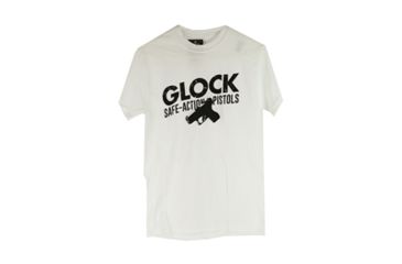 Image of Glock Safe Action Short Sleeve Shirt, White, Medium, GLAP95083