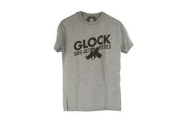 Image of Glock Short Sleeve "Safe Action"  Shirt, Gray, XL, GLAP95079
